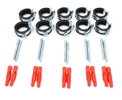 Rohrschellen 1-tlg. Rohrschellen Set Befestigungsschellen Schellen je 10 Stück - Bild 1 von 2