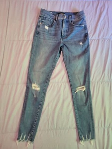 EXPRESS HIGH RISE  SKINNY JEANS / SIZE 4R - Picture 1 of 11