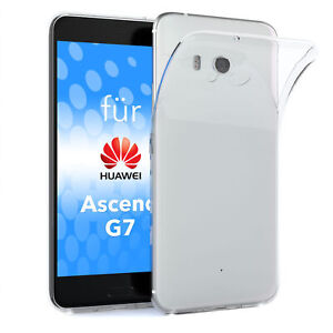 Für Huawei Ascend G7 Hülle Case Silikon Back Cover Handy Schutz Slim Transparent