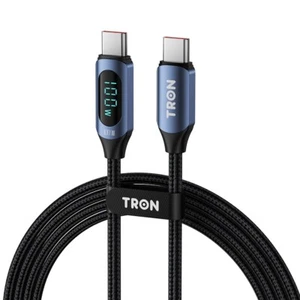 TRON USB C-C Digital Display Geflochtenes Ladekabel 100W | 5FT - Bild 1 von 2