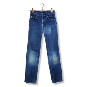 LEVI'S x VINTAGE 512 Orange Tab jeans youth size 12 Slim USA Made - Picture 1 of 10
