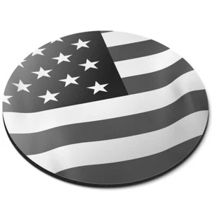 Round Mouse Mat (bw) - American Flying Flag USA US #36540 - Afbeelding 1 van 8