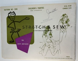 Stretch & Sew Sewing Pattern Ann Person Children's Panties #2010 sz 1,2,4,6,8,10 - Picture 1 of 3
