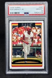 2006 TOPPS #387 KEN GRIFFEY JR. PSA 10 - Picture 1 of 3