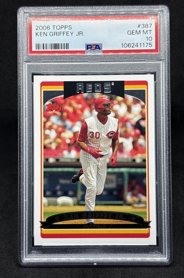 2006 TOPPS #387 KEN GRIFFEY JR. PSA 10 - Image 1 of 3