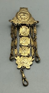 Victorian Silver Gilt Chatelaine Solomon London 1890 ADLZX - Picture 1 of 3