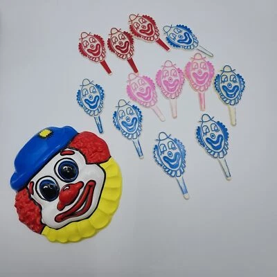 Bakery Crafts Cake Topper Clown Cake Picks Vintage Baking Decoration - Image 1 of 4