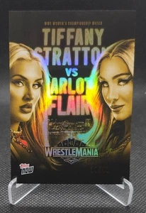 2025 Topps Now WWE #WM3SSP Tiffany Stratton Charlotte Flair WrestleMania 39/41 - Picture 1 of 4