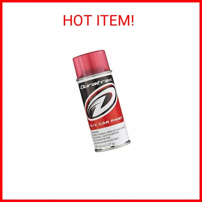 Duratrax Pc271 Polycarb Spray Paint Candy Red 4.5oz Dtxr4271