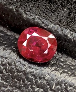 GFCO Certified Red Ruby 1.02CT Natural Top Quality Ruby Loose Gemstone - Picture 1 of 2