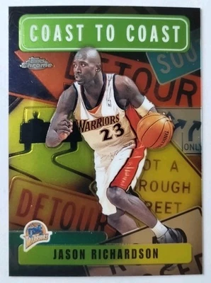 2002-03 Topps Chrome Coast to Coast #CC18 Jason Richardson Golden State Warriors - Image 1 of 2