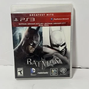 Batman: Arkham Asylum City Dual Pack 2013 Sony Playstation 3 PS3 Complete Game - Picture 1 of 4