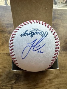 Francisco Lindor Signed Baseball - Picture 1 of 3
