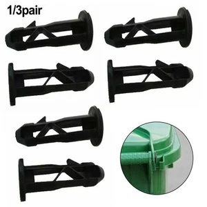 Upgrade Your Trash Bin Black Plastic Lid Hinge Pins 67mm x 31mm for 240L Bins - Picture 1 of 44