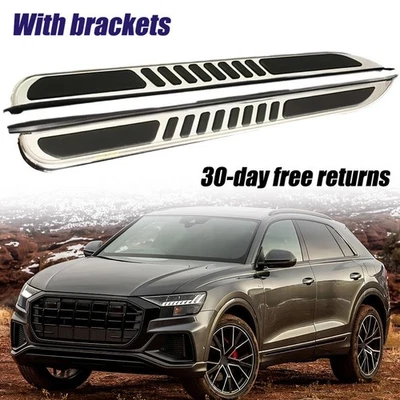 2Pcs Running Boards Nerf Bars Side Steps Fits for Audi Q8 2019-2020 - Image 1 of 4