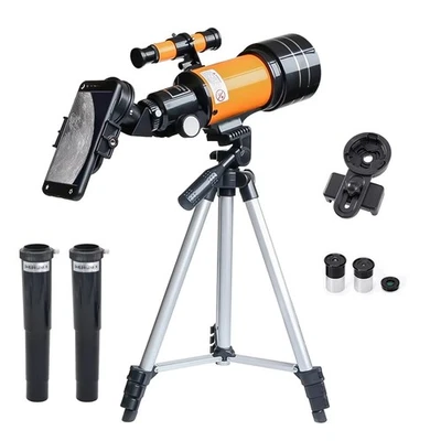 70/300 Teleskop Astronomie Kinder Einsteiger mit Handy Adapter Stativ Rucksack - Bild 1 von 4