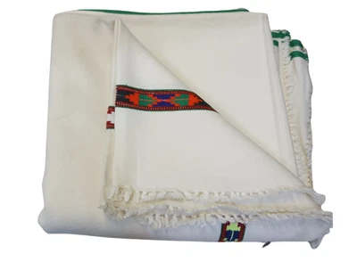 Afghan 100% WOOL Patu Handmade SHAWL PATOO SCARF BLANKET WARM PATU WRAP PAKISTAN - Image 1 of 4