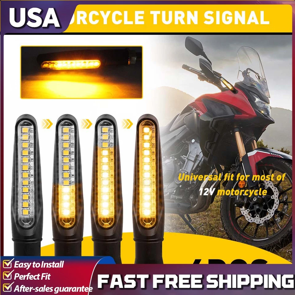 Señales LED Giratorias Intermitente Delantero Trasero Impermeable Flujo Secuencial Nuevo Foto 1 de 4