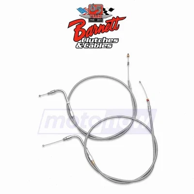 Barnett Stainless Clear-Coated Idle Cable for 2002-2005 Harley Davidson xw - Image 1 of 4