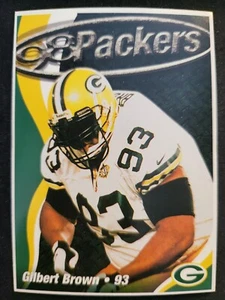1998 Green Bay Packers Polizei Gilbert Brown Two Rivers #3 Karte - Bild 1 von 2