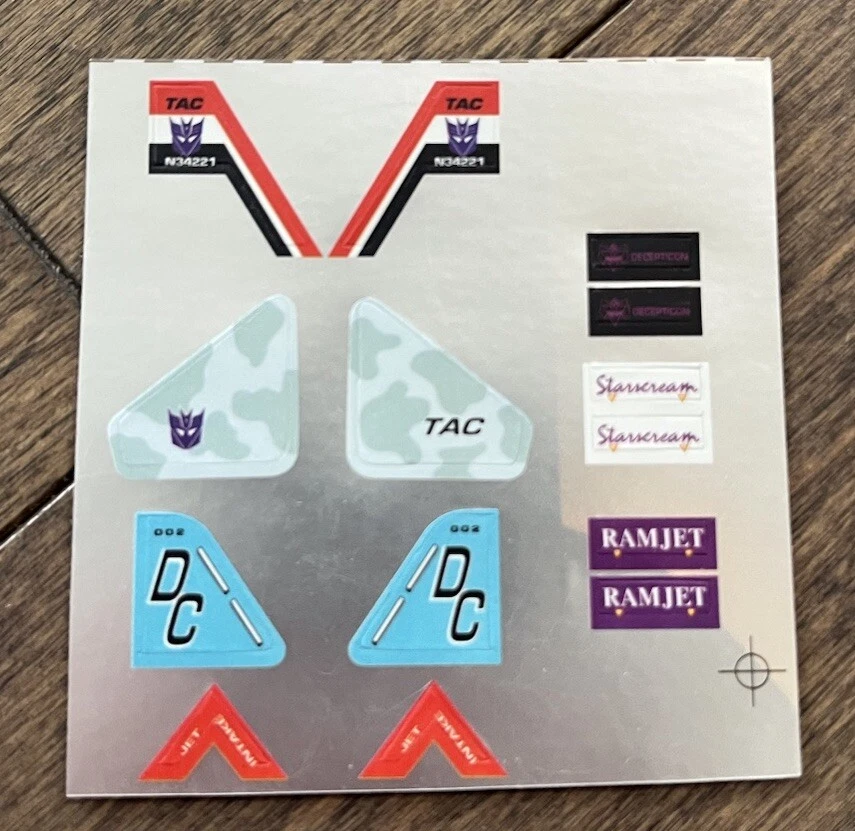 WST Heerotoy Coneheads/Seekers STICKERSHEET Tomy World Smallest Transformer - Image 1 of 1