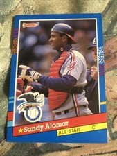 Sandy Alomar All-Star Donruss 91 Baseball Error Card
