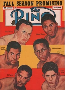 Chuck Davey Johnny Saxton George Araujo El Anillo Septiembre 1952 051518DBX2 - Imagen 1 de 1