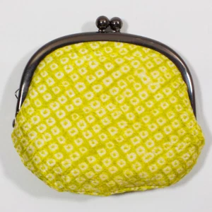 Cartera de tie-dye ARIMATSU SHIBORI con broche artesanía tradicional - Imagen 1 de 5