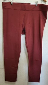 Sonoma Women's Mid Rise Leggings Size XXL Short Wine Color NWT - Picture 1 of 8