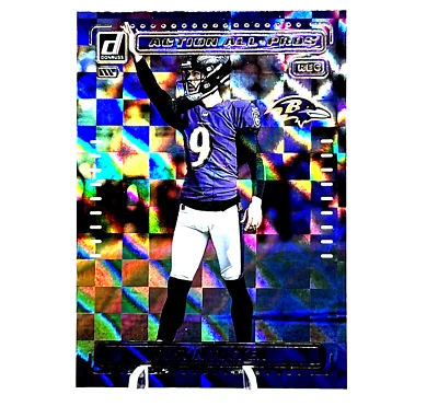 2022 Donruss Justin Tucker Action All-Pros #AP-20 Baltimore Ravens  - Image 1 of 2