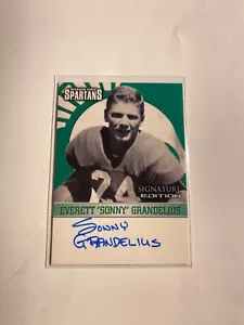Michigan State Spartans SONNY GRANDELIUS Auto Card 2003 TK Legacy - Picture 1 of 1