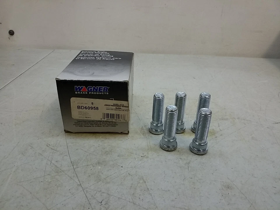 BD60958 Wagner Wheel Lug 银色耳钉数量 5 瓦格纳耳钉 — 第 1/3 张图片