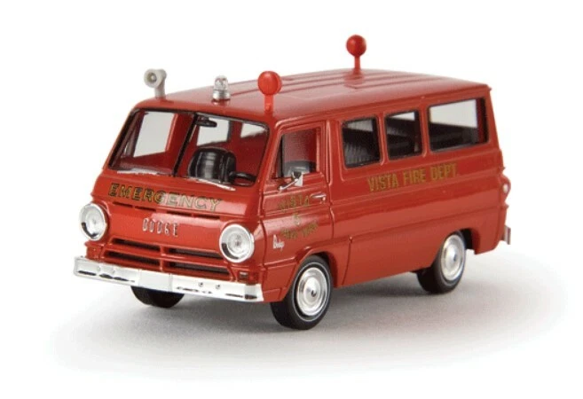 Brekina 34304 Dodge 1964 A100 Passenger Van NY Fire Rescue 1/87 HO (plástico) Novo na caixa - Imagem 1 de 1