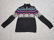 Polo Ralph Lauren Pullover Junge Gr. M 10-12 Jahre Norwegermuster Zipper Wolle