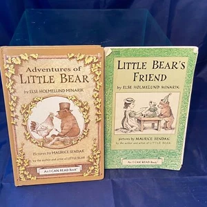 Adventures of Little Bear & Friend Lot of 2 Books Else Holmelund Minarik Maurice - Imagen 1 de 4