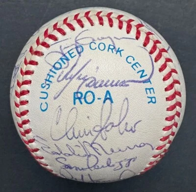 Equipo All-Star de la Liga Nacional 1991 firmado x30 OMLB ASG béisbol Gwynn automático JSA Foto 1 de 4