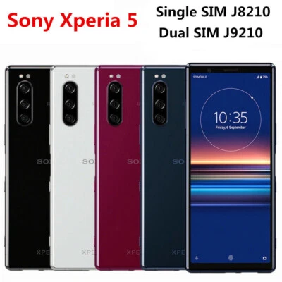 Sony Xperia 5 J8210 J9210 128GB +6GB 12MP 4G LTE Unlocked SmartPhone- New Sealed - Image 1 of 4