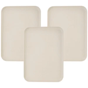 3 Pcs Rectangular Dinner Plate Snack Tray Fruit Platter for Parties - Picture 1 of 12