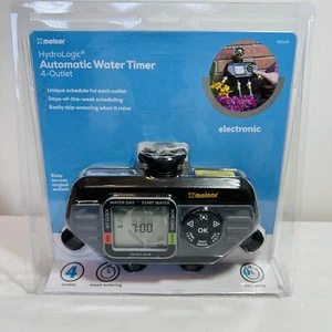 Melnor Hydrologic Automatic Water Timer 4 Outlet 821145 Schedule Timed Watering - Picture 1 of 4