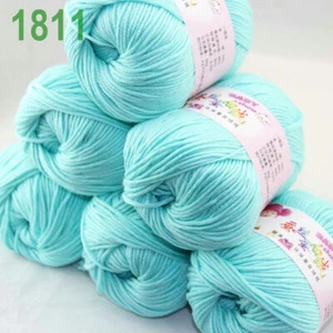 Sale 6 ballsx 50gr DK Baby Soft Cashmere Silk Wool hand knitting Crochet Yarn 11 - Picture 1 of 4
