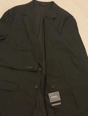 Abrigo Blazer Deportivo Para Hombre Bonobos Dos Botones Negro Calce Ajustado 46L Foto 1 de 4