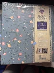 Album photo Holson tapisserie florale 100 pages autocollantes NOS scellé 2 albums ! - Photo 1 sur 7