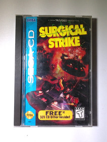 Surgical Strike-Sega CD - Complete CIB - W/Manual, Case & Game + Reg. Card