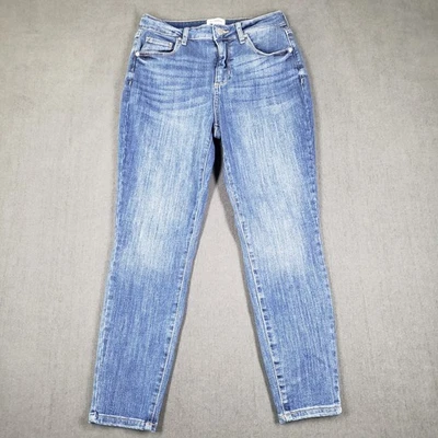 Jeans skinny feminino Sonoma tamanho 8 pequeno cintura alta - Imagem 1 de 4