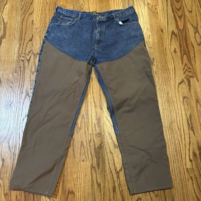 Cabela’s Brush Guard Upland Jeans 42x32 Hunting Roughneck Briar Outdoor Pants - Image 1 of 4