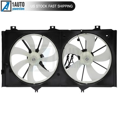 Radiator Condenser Cooling Fan Assembly For 2005-2014 Toyota Venza Lexus ES350 - Image 1 of 4