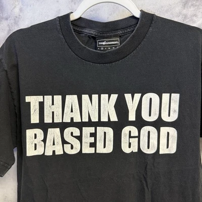 The Hundreds Lil B Thank You Based God T Shirt Mens Medium 19x26 Black Skate - Image 1 of 4
