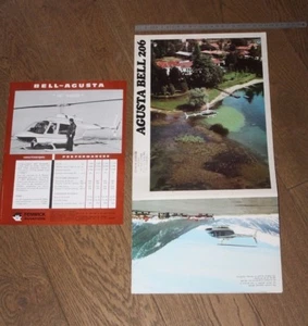 (192) Brochure hélicoptère Aircraft Helicopter Agusta Bell 206 - Picture 1 of 5