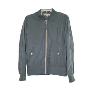 Liebeskind Berlin Women’s Grey Twill- Collar Bomber Jacket Size Small - Picture 1 of 11