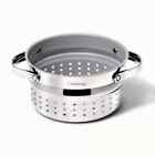 Caraway Home Nonstick Stainless Steel Steamer Silver